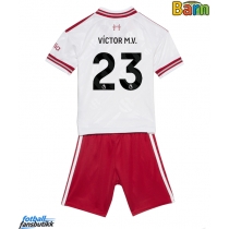 Liverpool Victor Munoz #23 Bortedraktsett Barn 2026-27 Kortermet (+ Korte bukser)